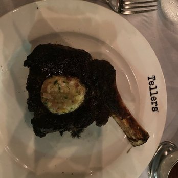 Tellers An American Chophouse - 16oz Bone-in Prime Cowgirl Ribeye w/ Bone Marrow Butter - Steakhouses Near Me - Islip, New York Tellers An American Chophouse - 16oz Bone-in Prime Cowgirl Ribeye w/ Bone Marrow Butter - Steakhouses Near Me - Islip, New York
