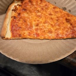 Good slice of pizza; top to bottom. Makes me want it again just looking at it.