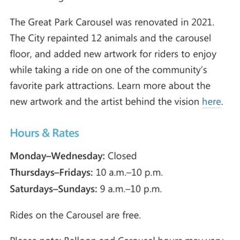 Great Park - Great Park Carousel: Operationa Hours - Parks Near Me - Irvine, California