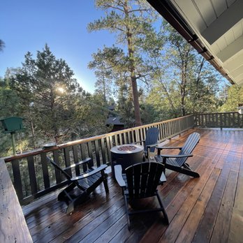 Top painting  - Redid the back deck and painted hand rails - Painters Near Me - Big Bear City, California
