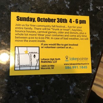 Lakepointe Church - Trunk or Treat for the kids Oct. 30 4-6pm - Churches Near Me - Shelby Twp, Michigan