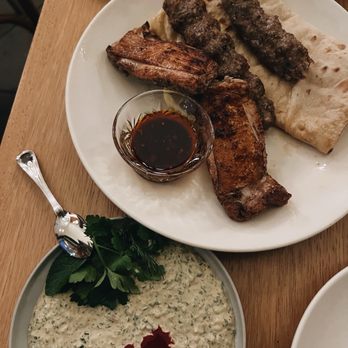 Saffy's - Lamb and chicken kebab - Middle Eastern Near Me - Los Angeles, California Saffy's - Lamb and chicken kebab - Middle Eastern Near Me - Los Angeles, California