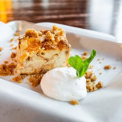 Buckboard's Barbecue & Brew - Buckboards Bread Pudding Dessert! Delicious!