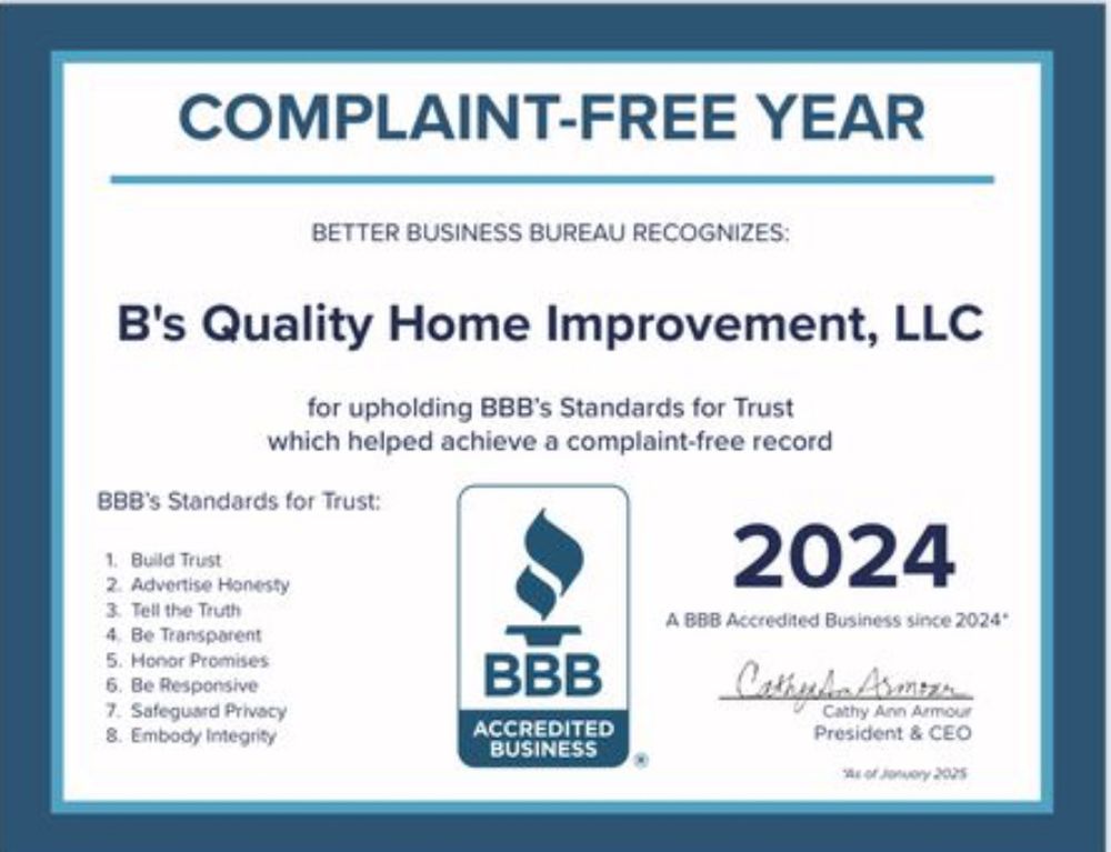 Slide of B's Quality Home Improvement