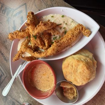 Ruby Slipper Pensacola - The husband had the catfish and grits. He said it was delicious! - Breakfast & Brunch Near Me - Pensacola, Florida Ruby Slipper Pensacola - The husband had the catfish and grits. He said it was delicious! - Breakfast & Brunch Near Me - Pensacola, Florida