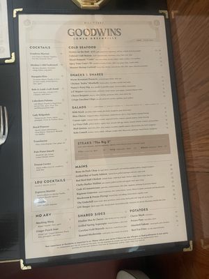 Menu photo 8 Goodwin’s Dallas, TX