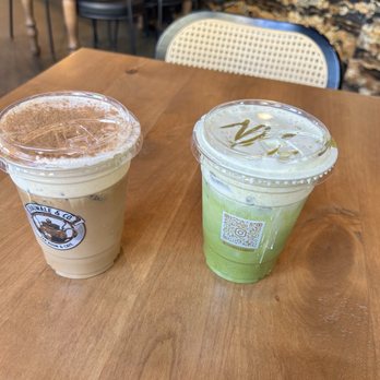 Chaiwale & Co. - Dirty Cardamom Chai and Matcha Pistachio Cream Latte (Iced Only) - Cafes Near Me - Orange, California Chaiwale & Co. - Dirty Cardamom Chai and Matcha Pistachio Cream Latte (Iced Only) - Cafes Near Me - Orange, California