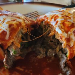 Similar to last time. No rice, extra asada. Just went with the red enchilada sauce this time