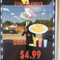 Sandwich combo  Gyro sandwich + side fries + Drink .....4,99$ only