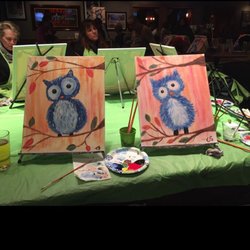 Yaymaker - My Paint Nite creation!  Mine is on the right but I think both look pretty great!