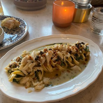 Speck Italian Eatery - Blue Crab Linguine - Italian Near Me - Columbus, Ohio Speck Italian Eatery - Blue Crab Linguine - Italian Near Me - Columbus, Ohio