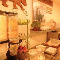 Mile High Pines Camp - Cereal and yogurt bar