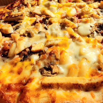 Dugan's Pizza - Bbq chicken bacon with mushrooms and garlic. Amazing! - Pizza Near Me - Ocean Shores, Washington Dugan's Pizza - Bbq chicken bacon with mushrooms and garlic. Amazing! - Pizza Near Me - Ocean Shores, Washington