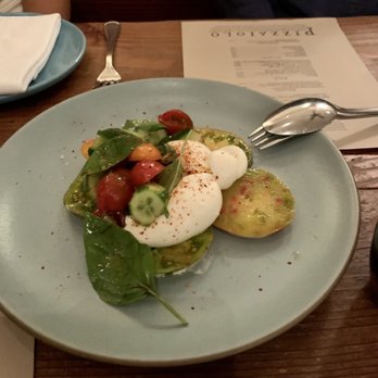 Pizzaiolo - Burrata with heirloom tomatoes - Italian Near Me - Oakland, California