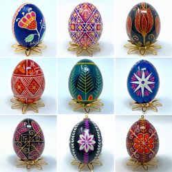 Ukrainian Gift Shop - Pysanky made with the Ukrainian Gift Shop dyes.