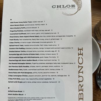 Chloe - Menu - New American Near Me - Washington, DC, District of Columbia Chloe - Menu - New American Near Me - Washington, DC, District of Columbia