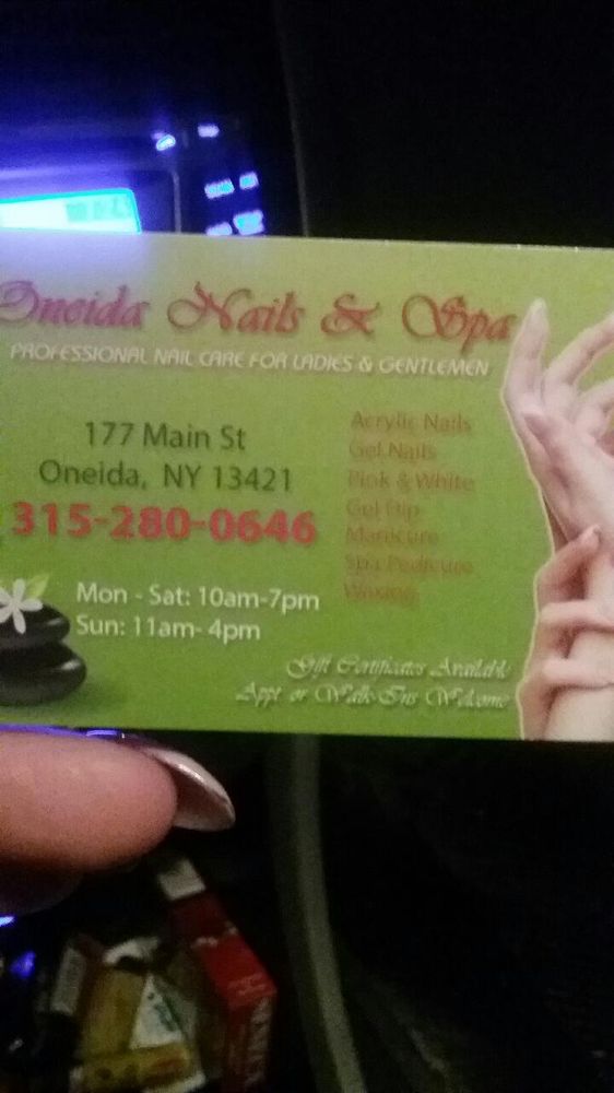 ONEIDA NAILS & SPA Updated July 2024 177 Main St, Oneida, New York