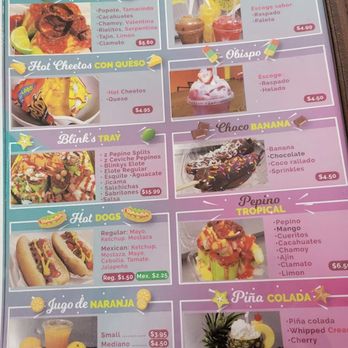 Blinkys Antojitos - menu - Juice Bars & Smoothies Near Me - Newton, North Carolina