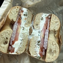 Lox bagel without the lox