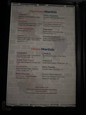 Menu photo 2 Laffs Comedy Nightclub Tucson, AZ