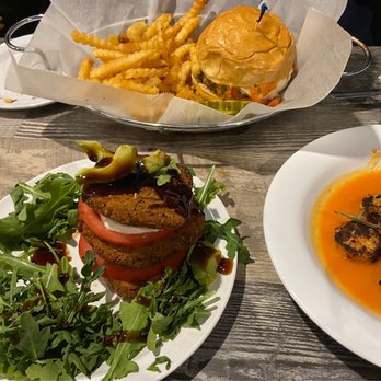 Maggie's Waterfront Cafe - Bruschetta Burger, Eggplant and Tomato Stack, Blacked Scallops - Bars Near Me - Philadelphia, Pennsylvania Maggie's Waterfront Cafe - Bruschetta Burger, Eggplant and Tomato Stack, Blacked Scallops - Bars Near Me - Philadelphia, Pennsylvania