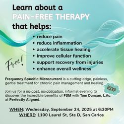 Perfectly Aligned Chiropractic - Learn about FSM - Frequency Specific Microcurrent, at Perfectly Aligned in San Carlos, CA