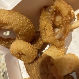 Overcooked onion rings Overcooked onion rings