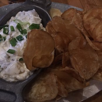 The Rustic - French Onion dip. With huge hunks of large onion pieces - New American Near Me - Dallas, Texas