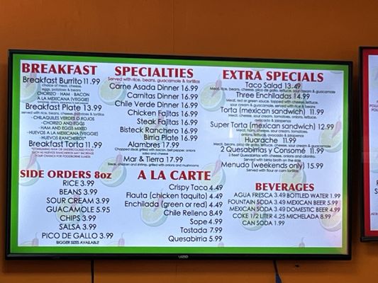 Menu photo 4 Taqueria Extra Fremont, CA Menu photo 4 Taqueria Extra Fremont, CA