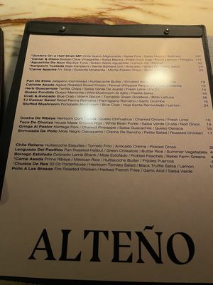 Menu photo 3 Alteño Denver, CO