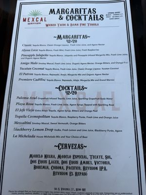 Menu photo 1 Mexcal Reno, NV Menu photo 1 Mexcal Reno, NV