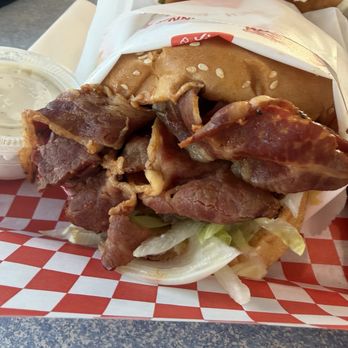 Jim's Burgers - Pastrami Cheese Burger - Burgers Near Me - Monrovia, California Jim's Burgers - Pastrami Cheese Burger - Burgers Near Me - Monrovia, California
