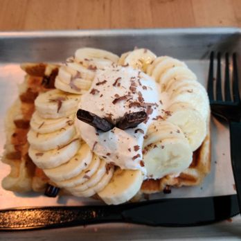 Waffle Love - Banana Cream Pie - Waffles Near Me - Round Rock, Texas Waffle Love - Banana Cream Pie - Waffles Near Me - Round Rock, Texas