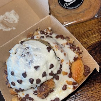 Cinnaholic - Build Your Own - Cinnastack* - cinnadoodle cookie dough scoop on top and Cookies* - cinnadoodle - Bakeries Near Me - Arlington, Texas Cinnaholic - Build Your Own - Cinnastack* - cinnadoodle cookie dough scoop on top and Cookies* - cinnadoodle - Bakeries Near Me - Arlington, Texas