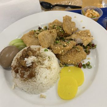Imperial Feast - Crispy garlic fish fillet rice - Taiwanese Near Me - Plano, Texas