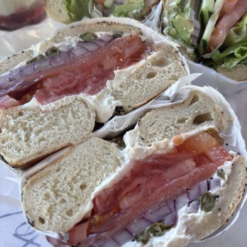 Evergreen Coffee - Nova lox on everything bagel - Breakfast & Brunch Near Me - San Jose, California