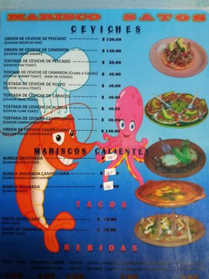 Menu photo 1 Mariscos satos Vicente Guerrero, BCN