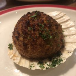 Sea food stuffies are awesome stuffed with scallops and shrimp and bread crumbs for apps