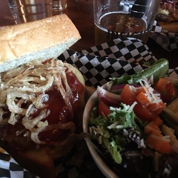 Brunson's Pub - BBQ brisket burger! Looks good but tastes even better. - Burgers Near Me - Saint Paul, Minnesota