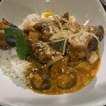 Malai Kitchen - Massaman Braised Lamb Shank - Thai Near Me - Dallas, Texas