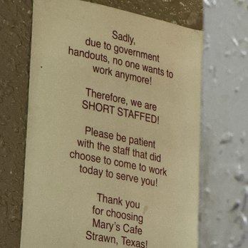 Mary's Cafe - Rules - American Near Me - Strawn, Texas