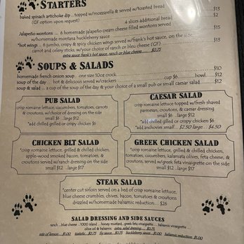 Slippery Otter Pub - Menu - Pubs Near Me - West Yellowstone, Montana Slippery Otter Pub - Menu - Pubs Near Me - West Yellowstone, Montana