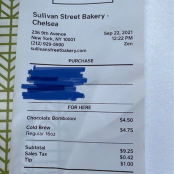 Sullivan Street Bakery - Sept 22, 2021. Order at counter. - Bakeries Near Me - New York, New York Sullivan Street Bakery - Sept 22, 2021. Order at counter. - Bakeries Near Me - New York, New York