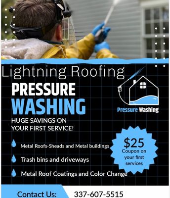 Lightning Roofing Logo