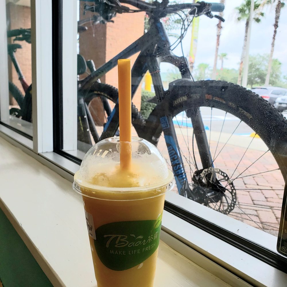 Tbaar Cafe Oakleaf - Mango & Orange Smoothie ($4.75: Large) - Cafes Near Me - Jacksonville, Florida