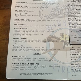 Oscar's Winner's Circle - Burgers Near Me - Milwaukee, Wisconsin