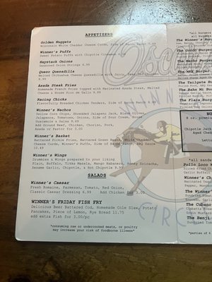 Menu photo 1 Oscar's Winner's Circle Milwaukee, WI