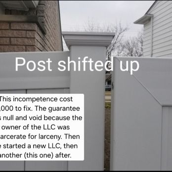 RenovationsNow - Can't use a LIFETIME GUARANTEE when the owner is incarcerated. Their incompetence cost $3,000 to fix. - General Contractors Near Me - Fraser, Michigan