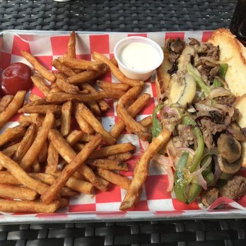 Shakers Good Eats & Ale - Shakers Steak Sandwich - American Near Me - Indianapolis, Indiana Shakers Good Eats & Ale - Shakers Steak Sandwich - American Near Me - Indianapolis, Indiana