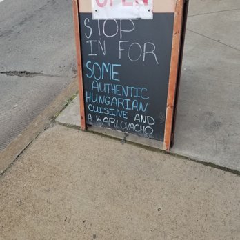 Huszar - Sign in front of the building.  Stop, go in. - Bars Near Me - Pittsburgh, Pennsylvania